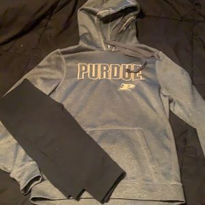 size med purdue hoodie/black eye candy leggings